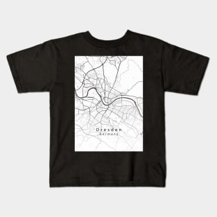 Dresden Germany City Map Kids T-Shirt